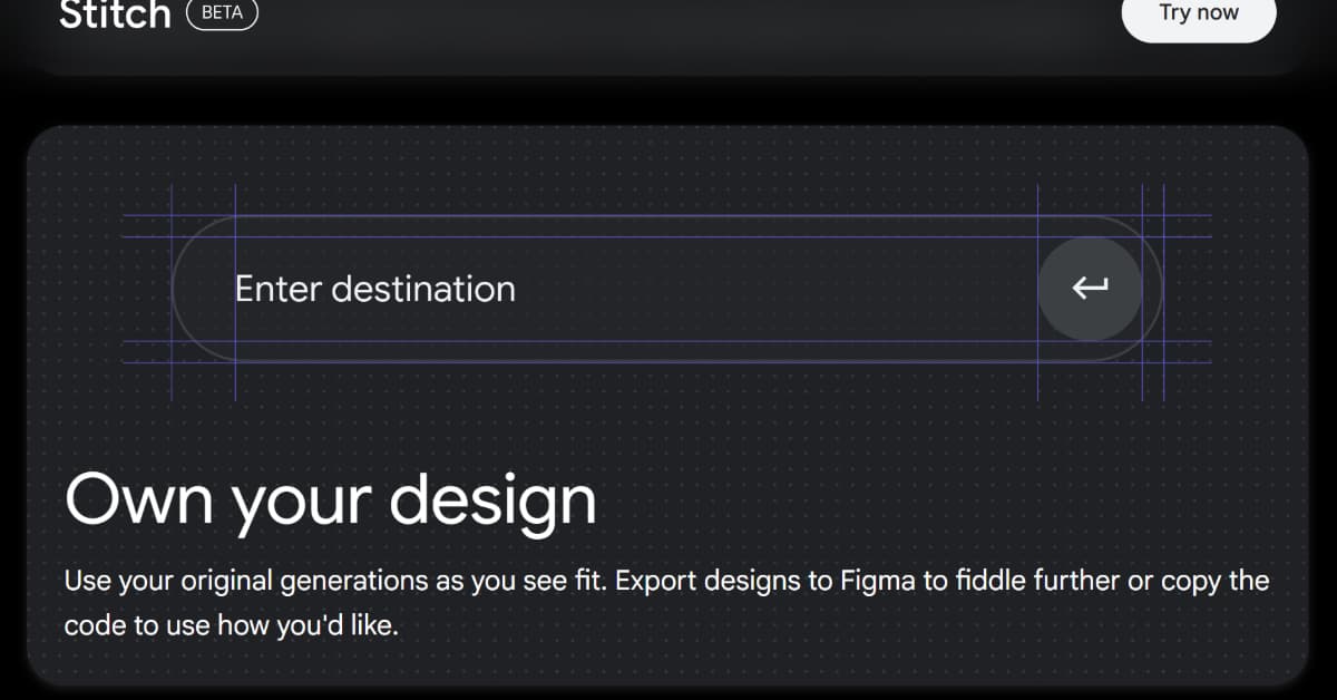 Google、“バイブデザイン”ツール「Stitch」をβ公開　手書きスケッチを数秒でコード化