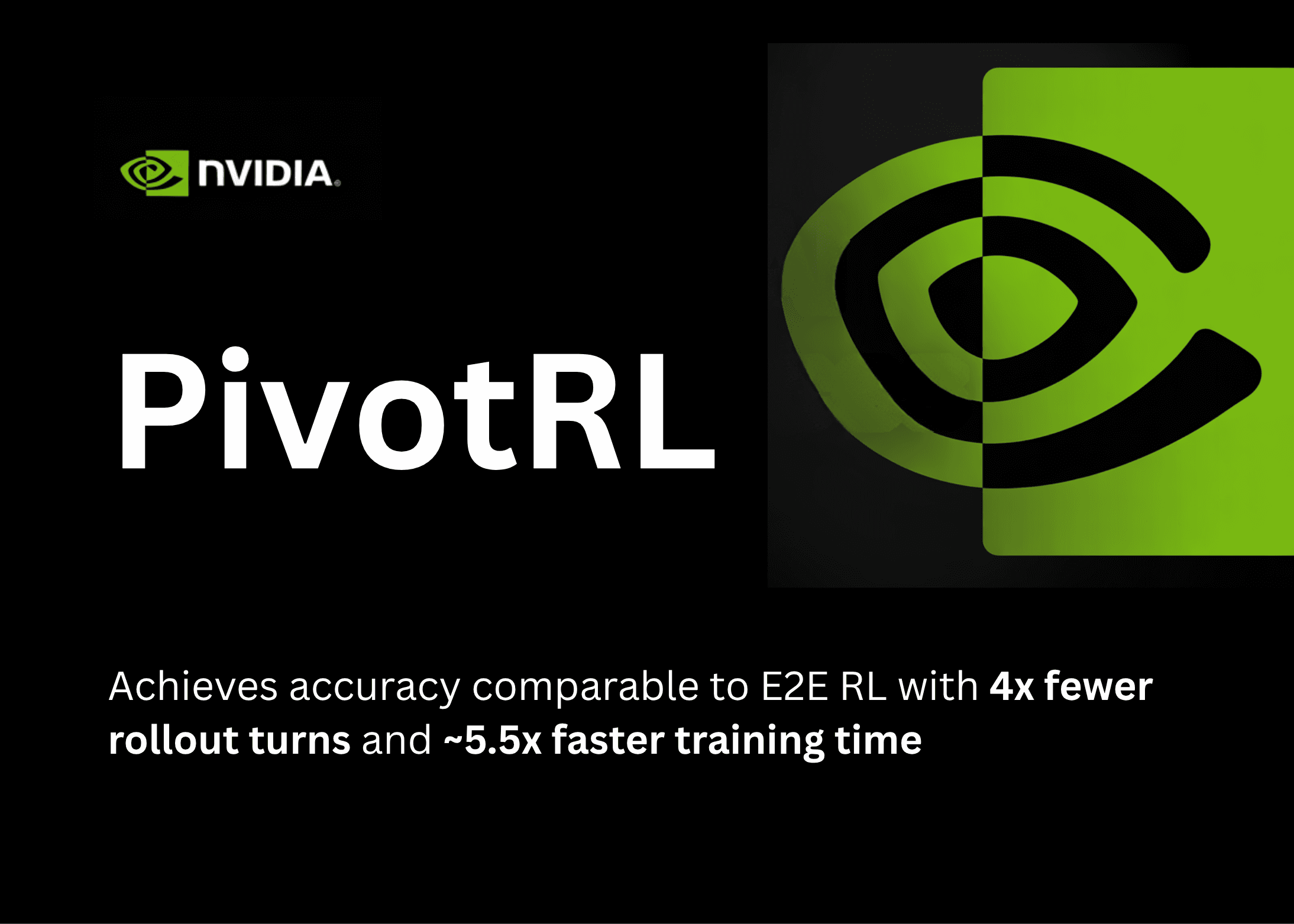 NVIDIA AIがPivotRLを導入：4分の1のロールアウトターンで高いエージェント精度を実現する新しいAIフレームワーク