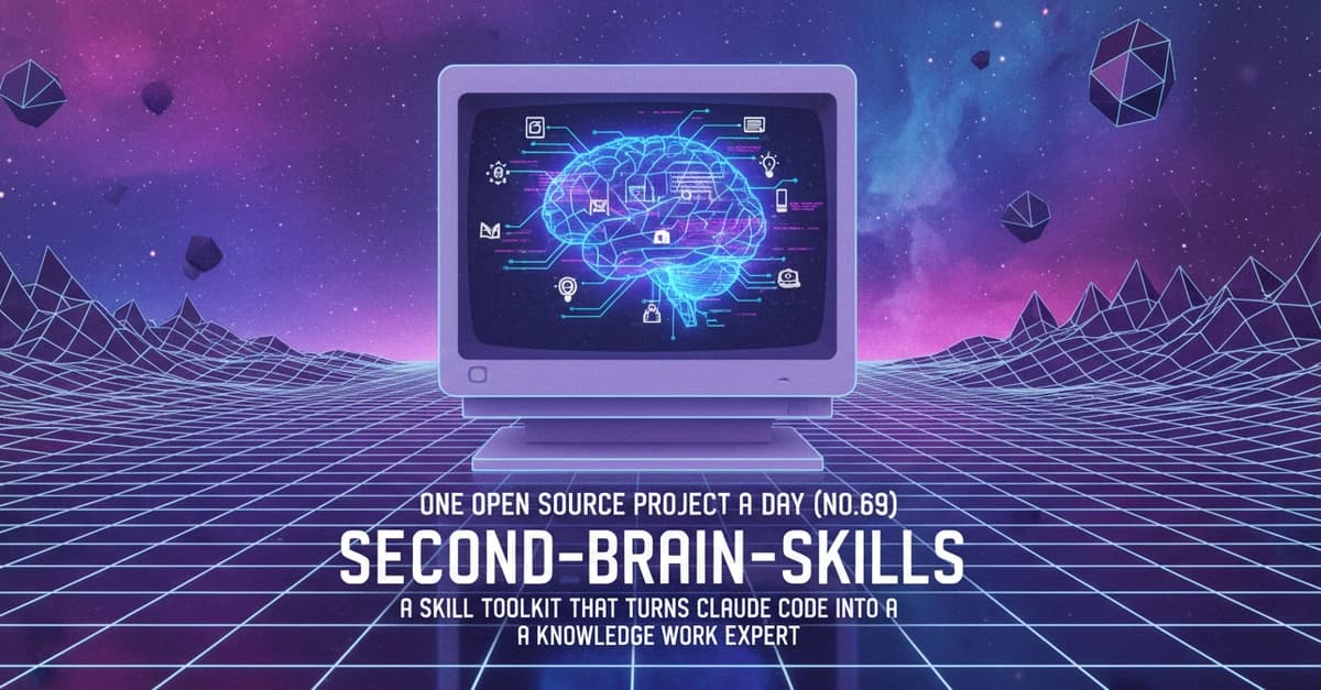 One Open Source Project a Day (No.34): second-brain-skills - A Skill Toolkit That Turns Claude Code Into a Knowledge Work Expert