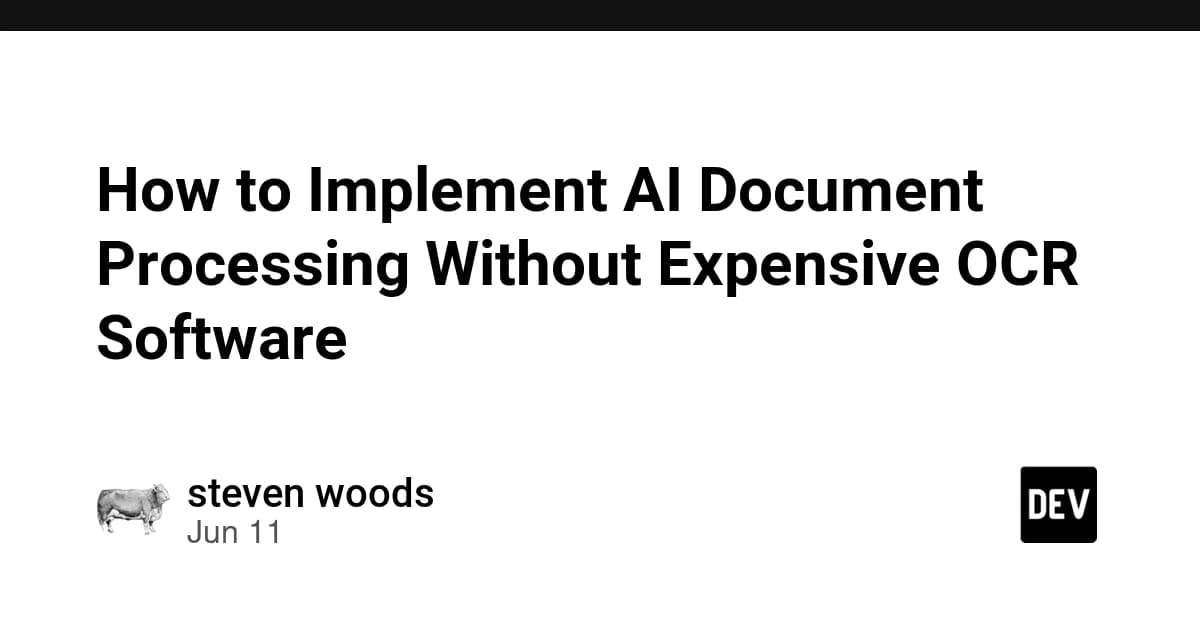 How to Implement AI Document Processing Without Expensive OCR Software