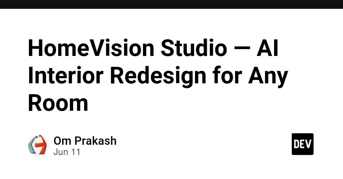 HomeVision Studio — AI Interior Redesign for Any Room
