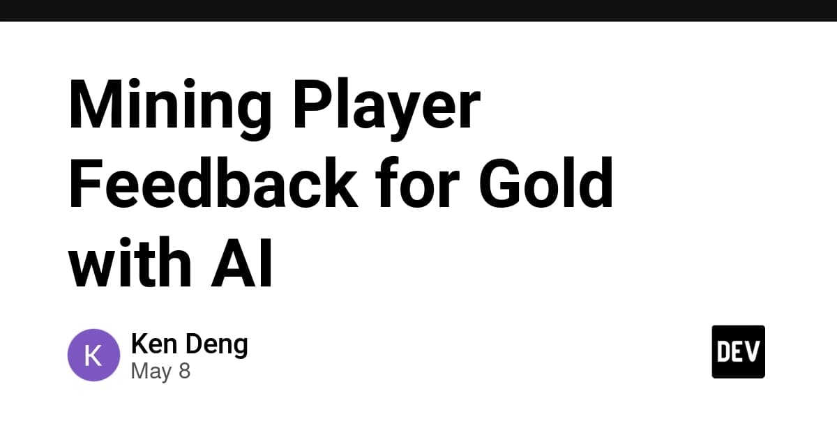 Mining Player Feedback for Gold with AI