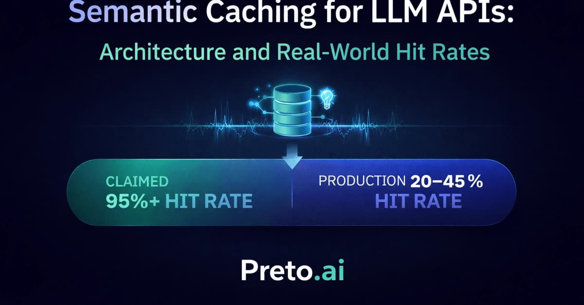 LLM Semantic Caching: The 95% Hit Rate Myth (and What Production Data Actually Shows)