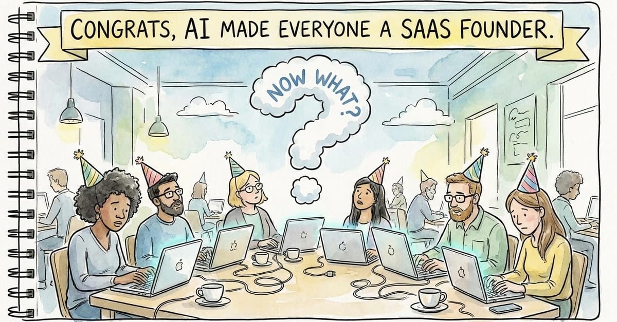 Congrats, AI Made Everyone a SaaS Founder. Now what?