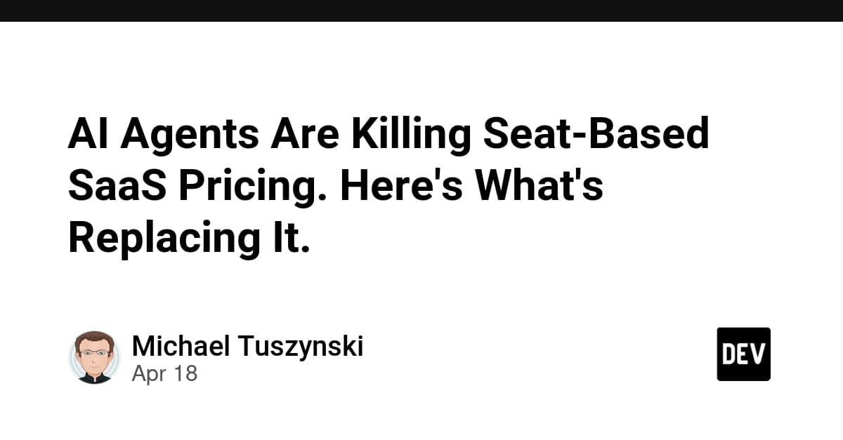 AI Agents Are Killing Seat-Based SaaS Pricing. Here's What's Replacing It.