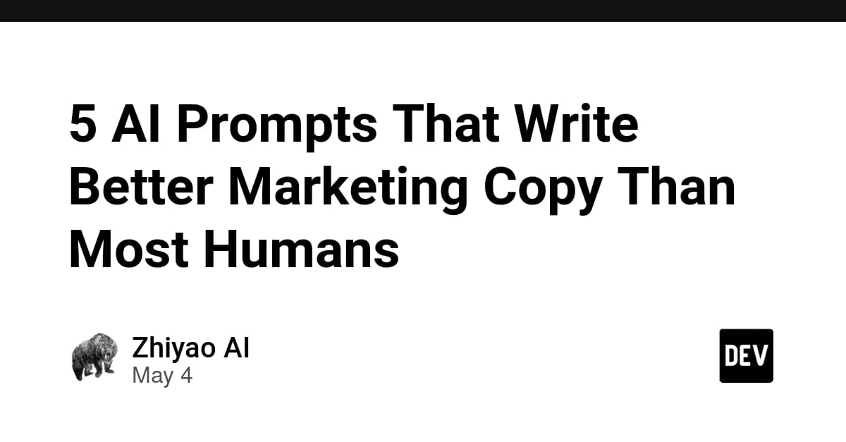 5 AI Prompts That Write Better Marketing Copy Than Most Humans