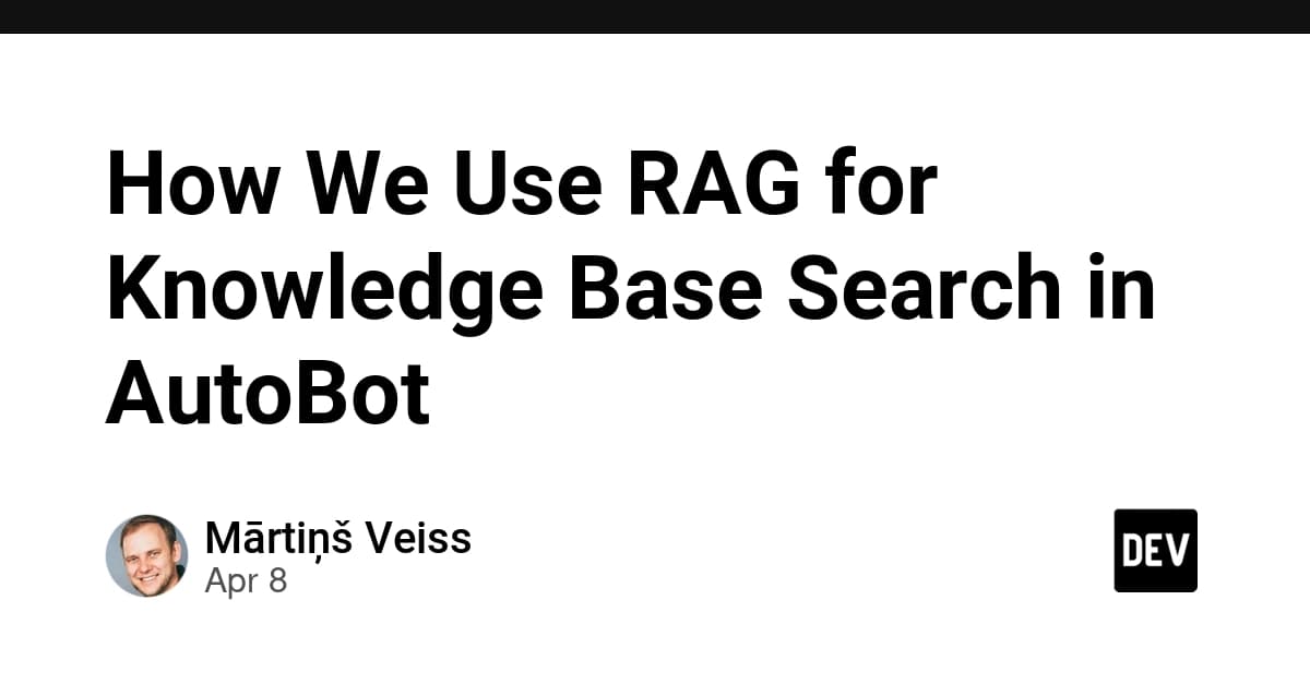 How We Use RAG for Knowledge Base Search in AutoBot