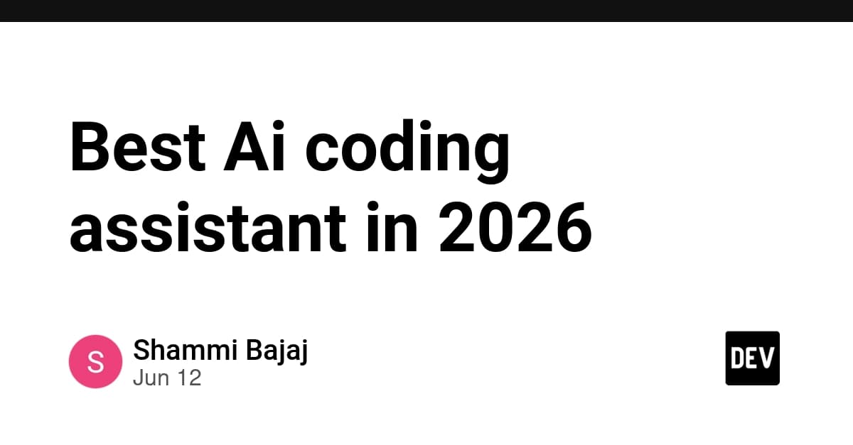 Best Ai coding assistant in 2026