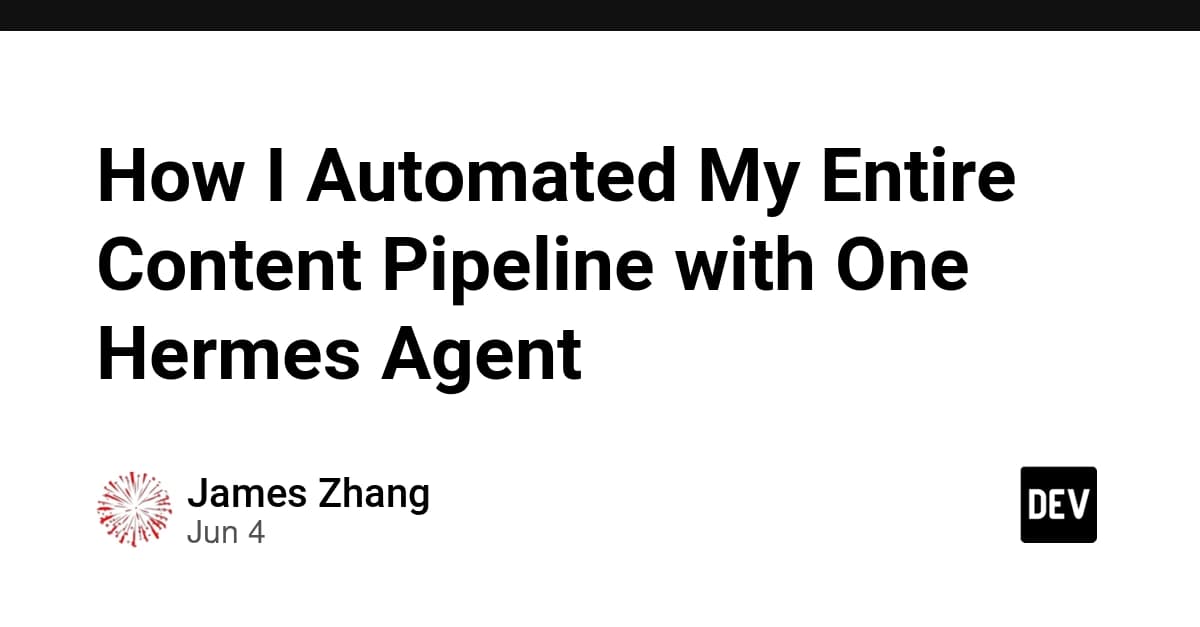How I Automated My Entire Content Pipeline with One Hermes Agent