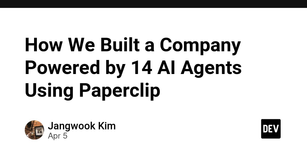 How We Built a Company Powered by 14 AI Agents Using Paperclip