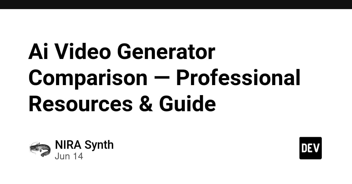 Ai Video Generator Comparison — Professional Resources & Guide