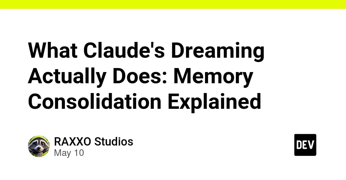 Claudeの「Dreaming(夢を見る)」が実際にやっていること:メモリ統合(記憶固定化)の仕組み