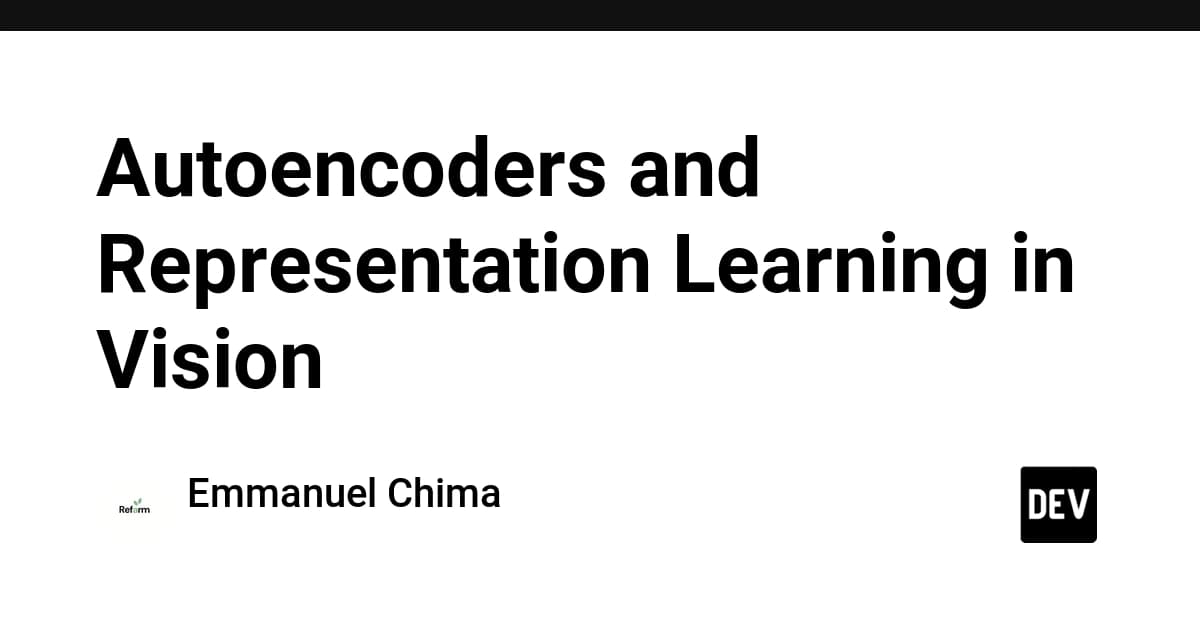 視覚におけるオートエンコーダと表現学習