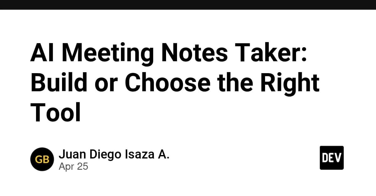 AI Meeting Notes Taker: Build or Choose the Right Tool