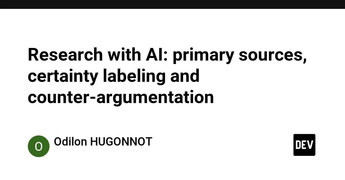 AIによる研究:一次情報、確実性のラベリング、反論への対応