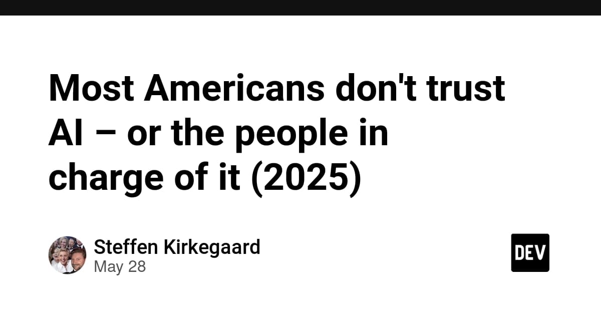 Most Americans don't trust AI – or the people in charge of it (2025)