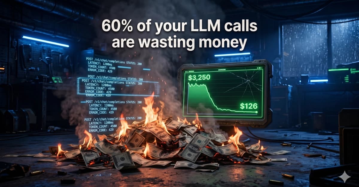 We Tracked 1M LLM API Calls — 60% Were Wasting Money on the Wrong Model