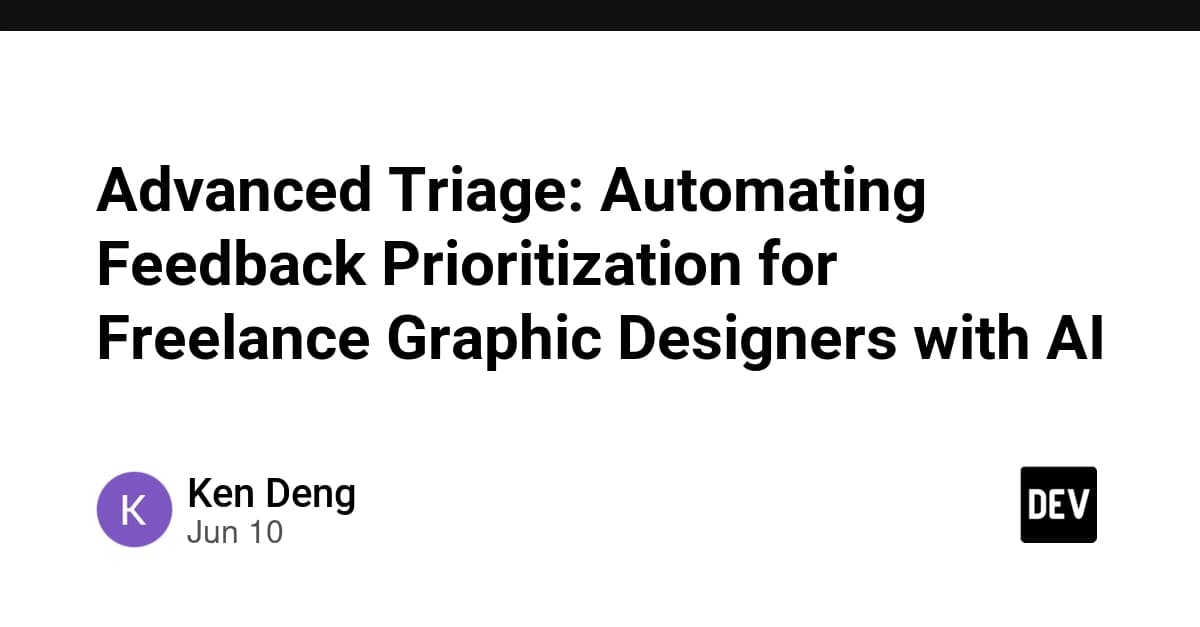 Advanced Triage: Automating Feedback Prioritization for Freelance Graphic Designers with AI