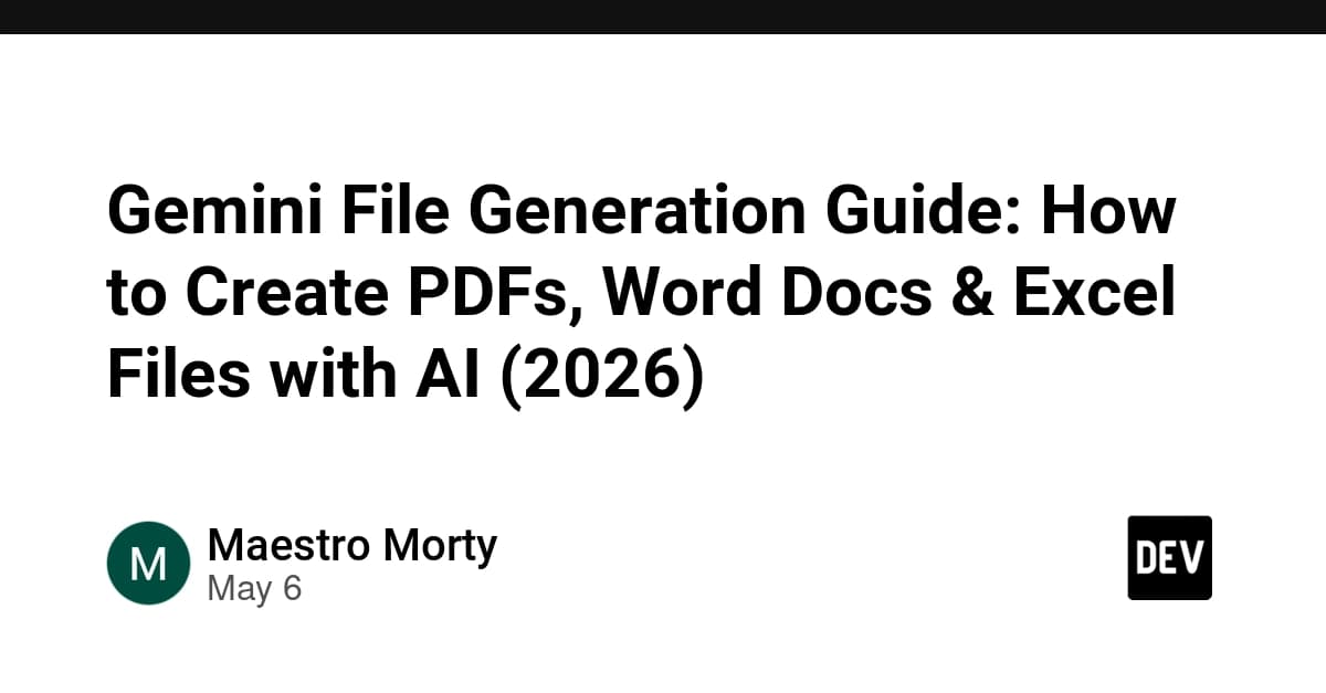 Gemini File Generation Guide: How to Create PDFs, Word Docs & Excel Files with AI (2026)