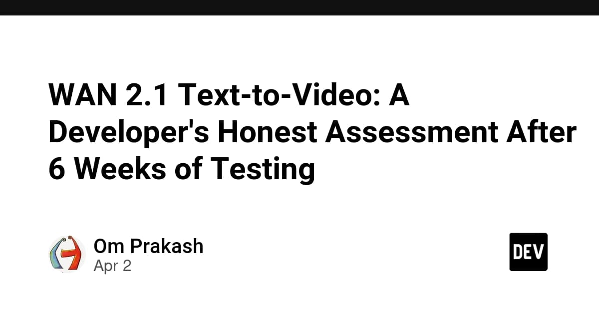 WAN 2.1 Text-to-Video: A Developer's Honest Assessment After 6 Weeks of Testing