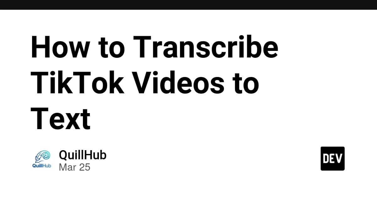 How to Transcribe TikTok Videos to Text