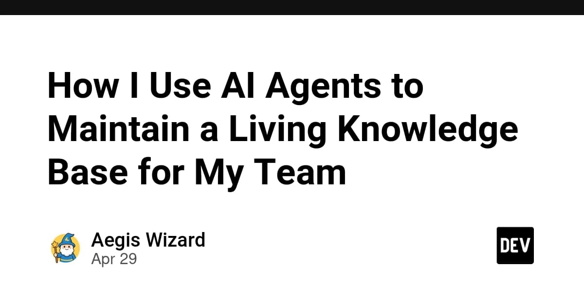 How I Use AI Agents to Maintain a Living Knowledge Base for My Team