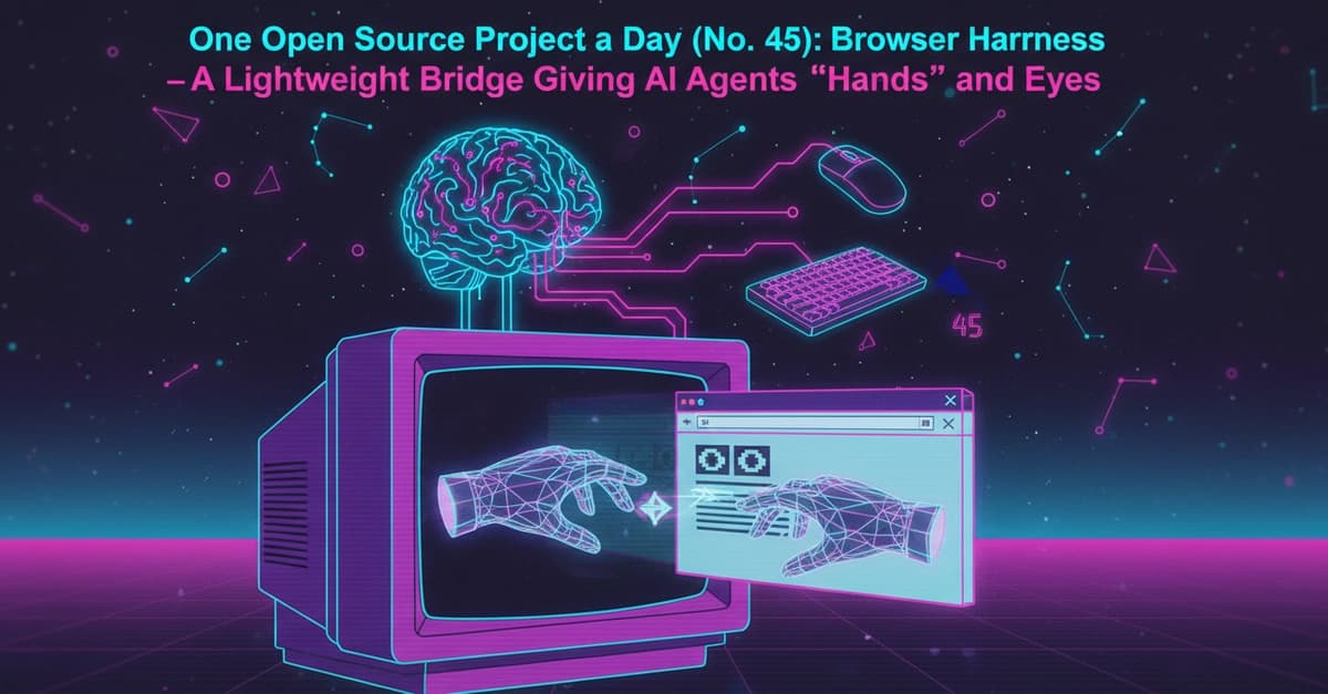 「Open Source Project a Day」第45回:Browser Harness――AIエージェントに“手”と“目”を与える軽量ブリッジ