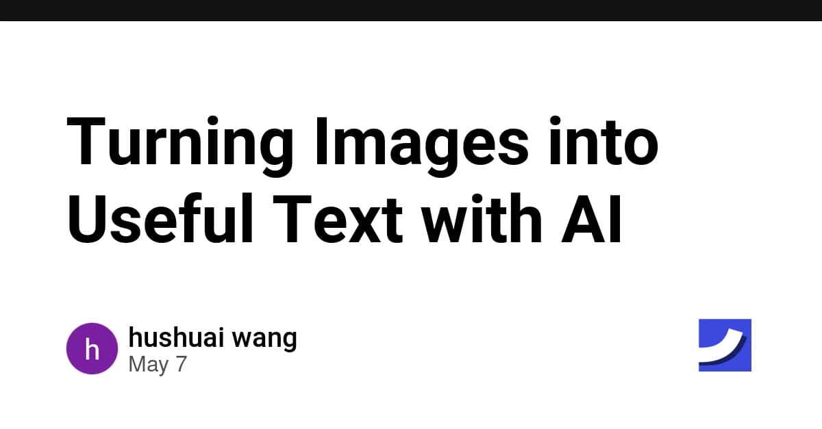 Turning Images into Useful Text with AI