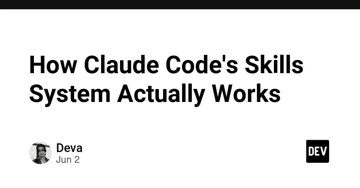 How Claude Code's Skills System Actually Works
