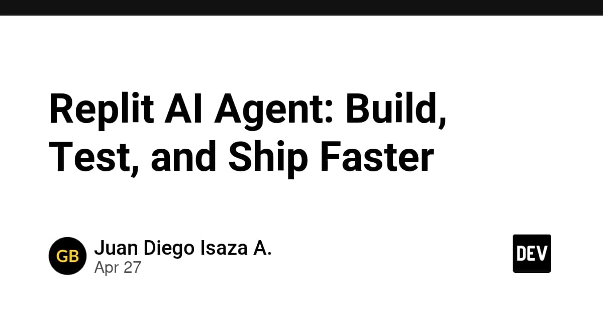 Replit AI Agent: Build, Test, and Ship Faster