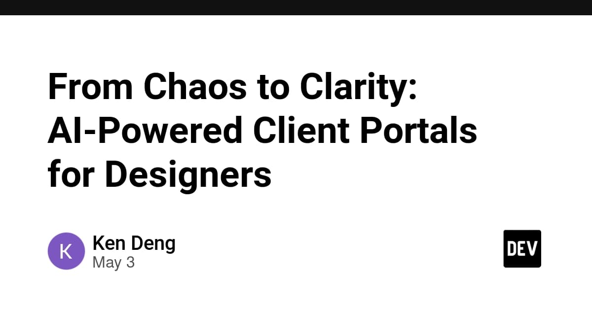 From Chaos to Clarity: AI-Powered Client Portals for Designers