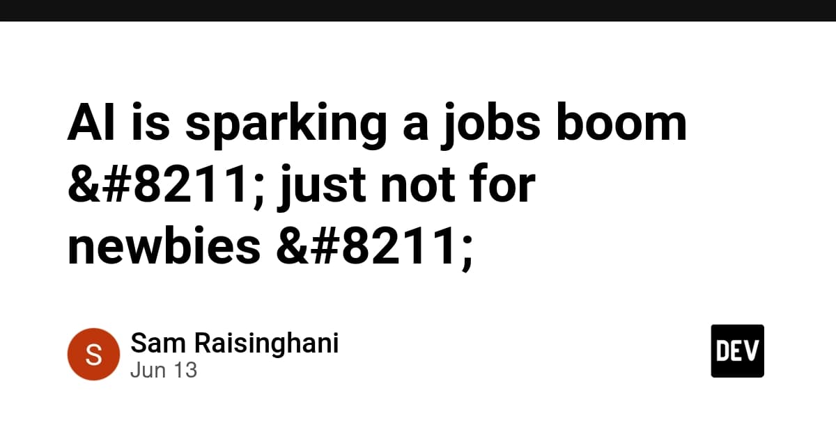 AI is sparking a jobs boom – just not for newbies –