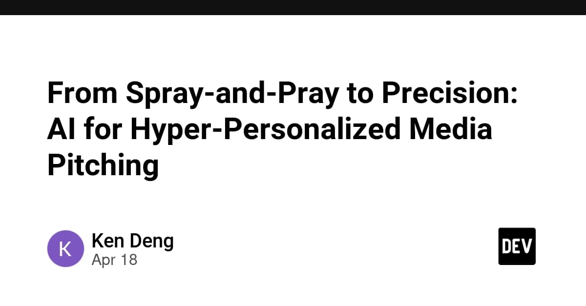 From Spray-and-Pray to Precision: AI for Hyper-Personalized Media Pitching