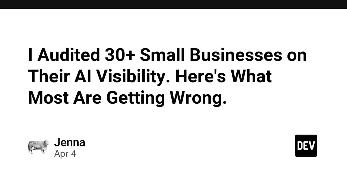 I Audited 30+ Small Businesses on Their AI Visibility. Here's What Most Are Getting Wrong.