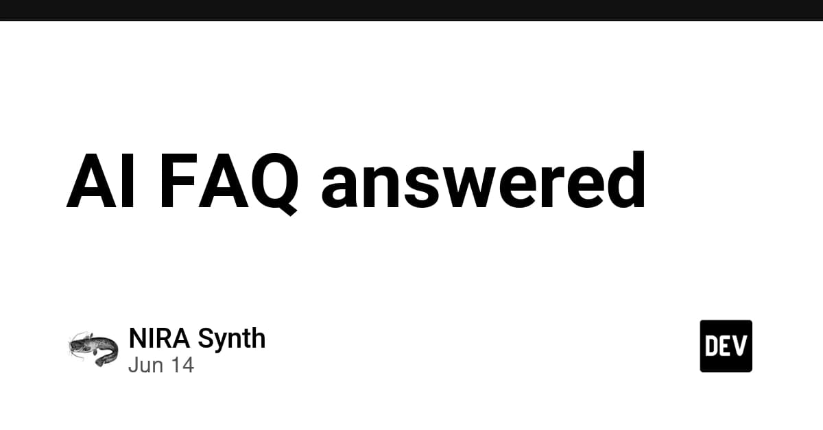 AI FAQ answered