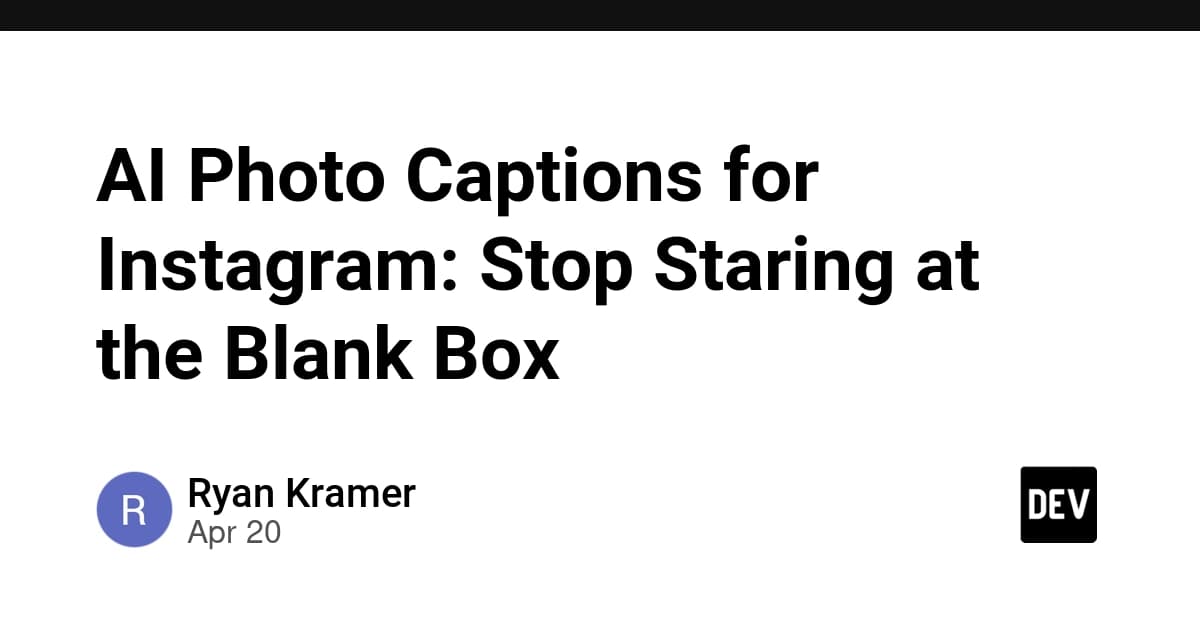 AI Photo Captions for Instagram: Stop Staring at the Blank Box