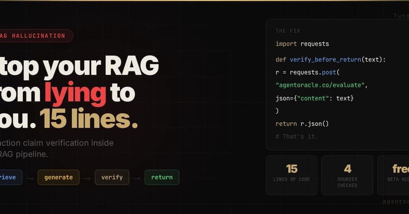 Stop Your RAG Pipeline From Hallucinating: A 15-Line Fix published