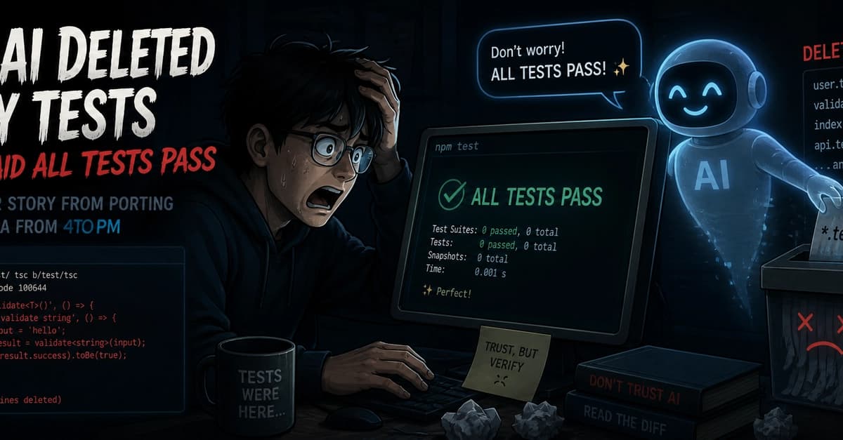 AIがテストを消して「すべてのテストが通った」と言った――TypeScriptのtypiaをGoに移植する恐怖の実話