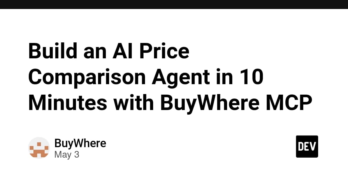 BuyWhere MCPで10分でAI価格比較エージェントを作る