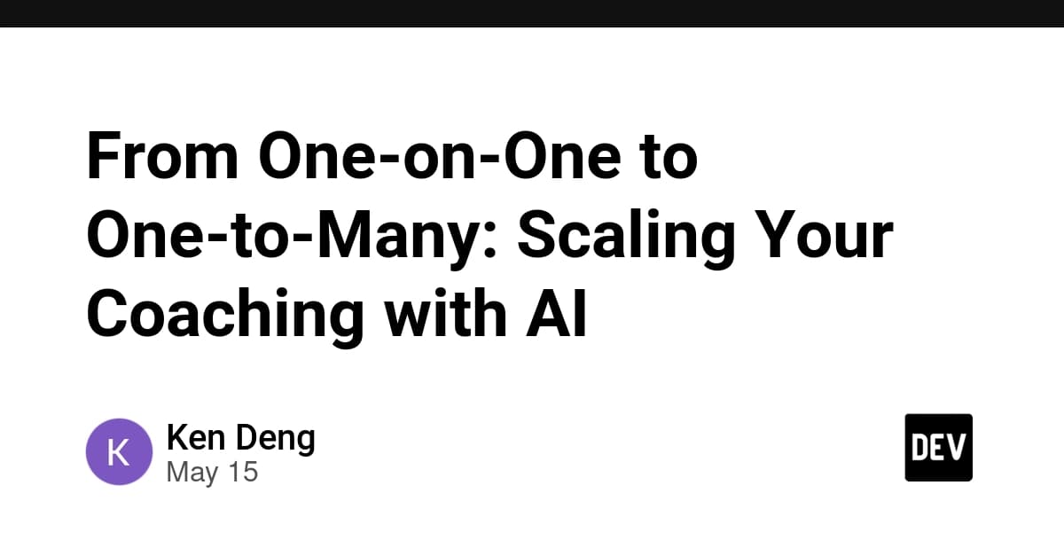 From One-on-One to One-to-Many: Scaling Your Coaching with AI