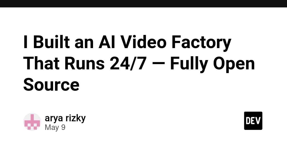 24時間365日稼働するAI動画工場を作った—完全オープンソース