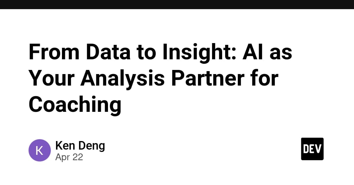 From Data to Insight: AI as Your Analysis Partner for Coaching