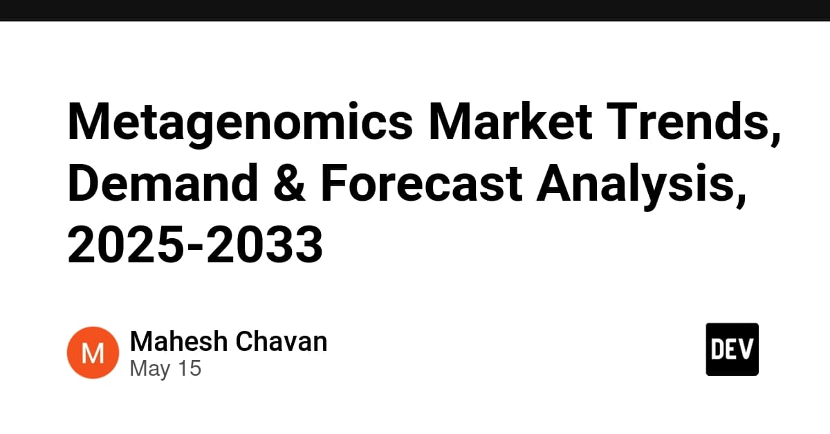 Metagenomics Market Trends, Demand & Forecast Analysis, 2025-2033