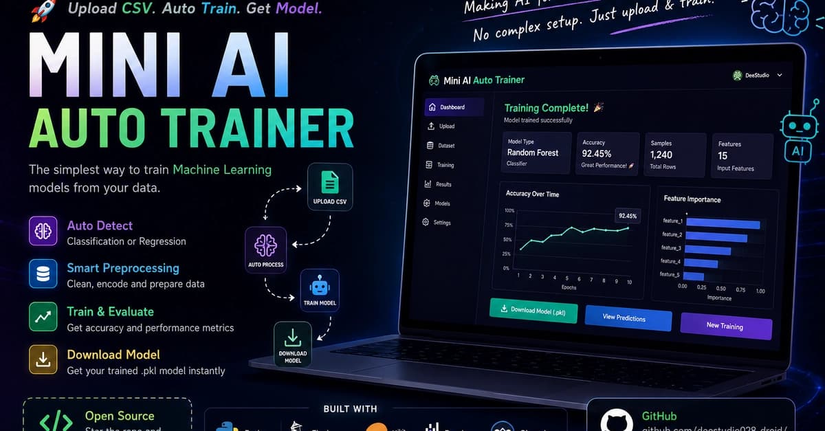 🚀 Just built a beginner-friendly AI tool called Mini AI Auto Trainer 🤖