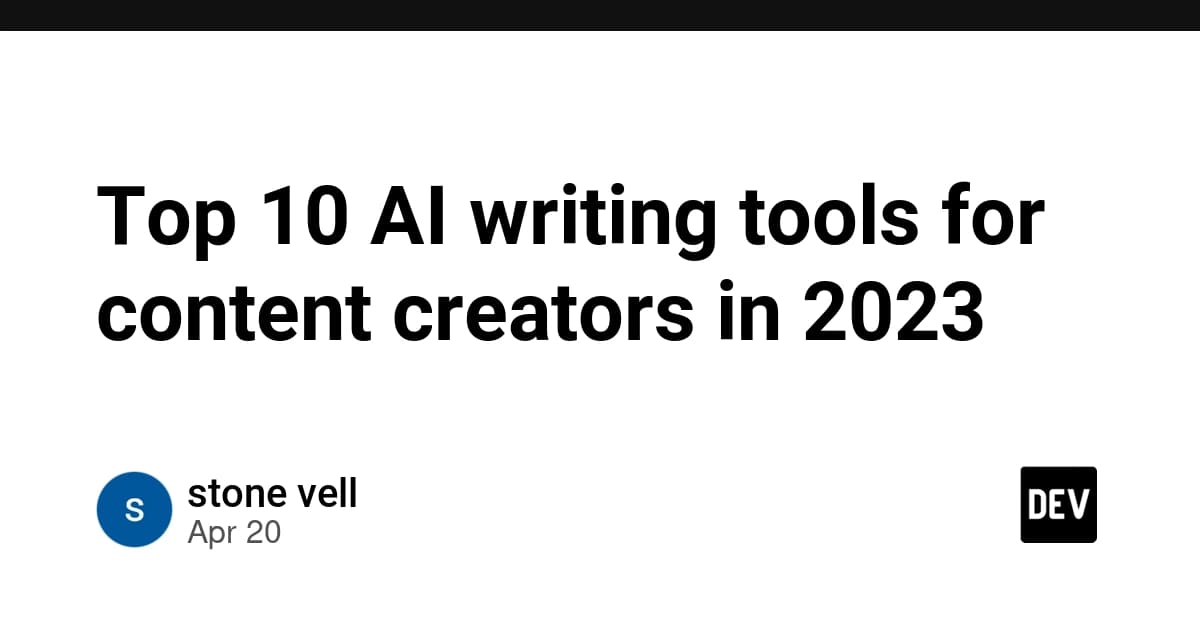 Top 10 AI writing tools for content creators in 2023