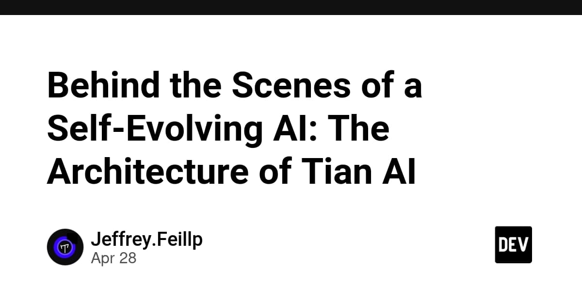 自己進化するAIの裏側:Tian AIのアーキテクチャ