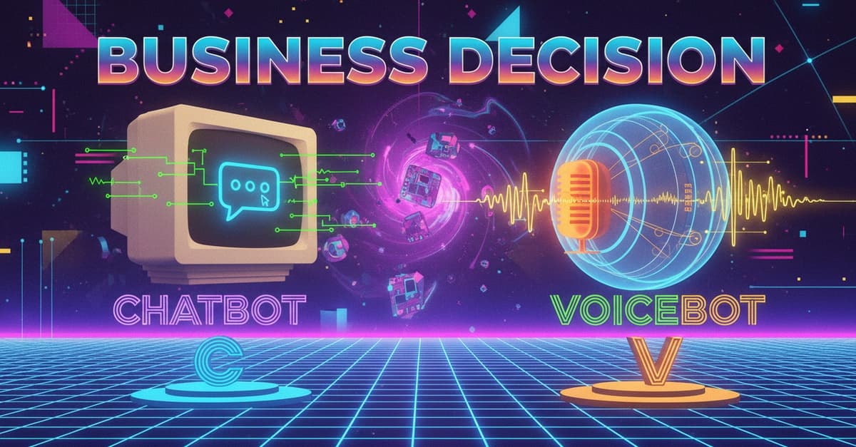 Chatbot vs Voicebot: The Real Business Decision Nobody Talks About