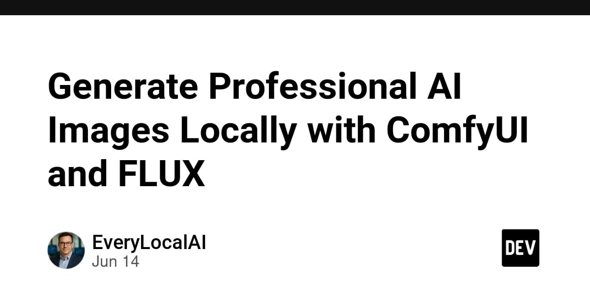 Generate Professional AI Images Locally with ComfyUI and FLUX