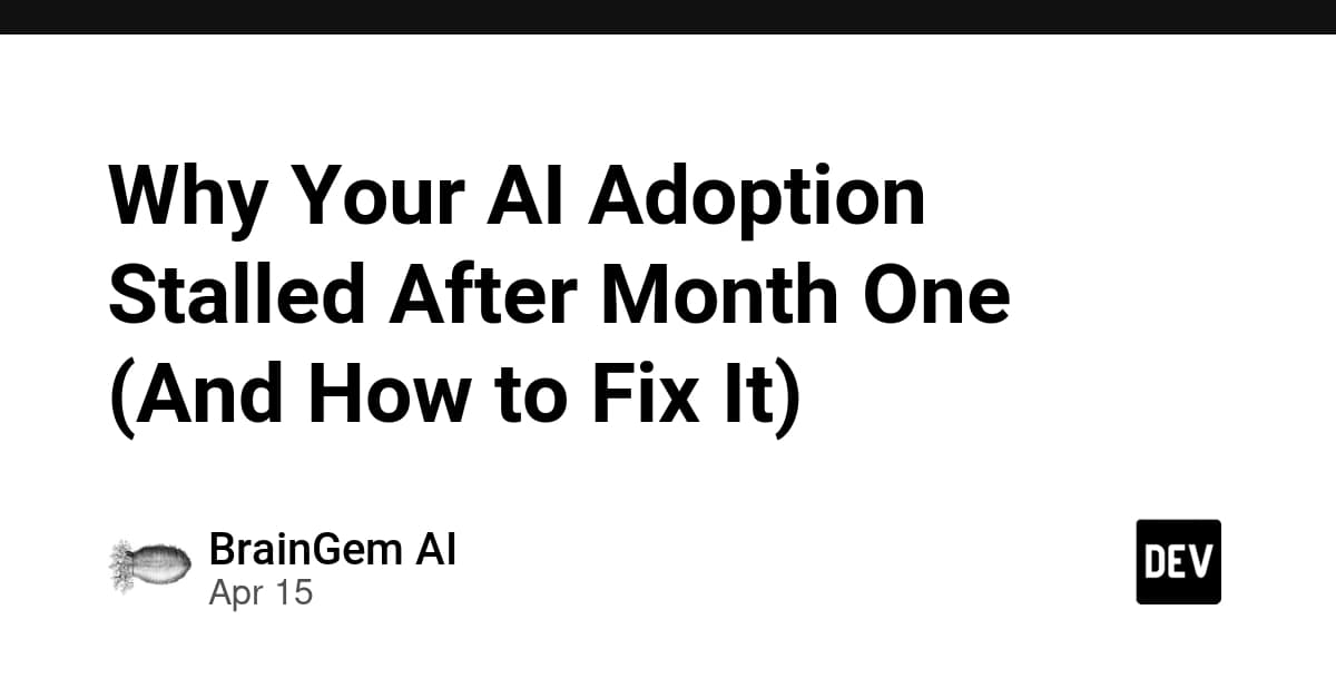 Why Your AI Adoption Stalled After Month One (And How to Fix It)