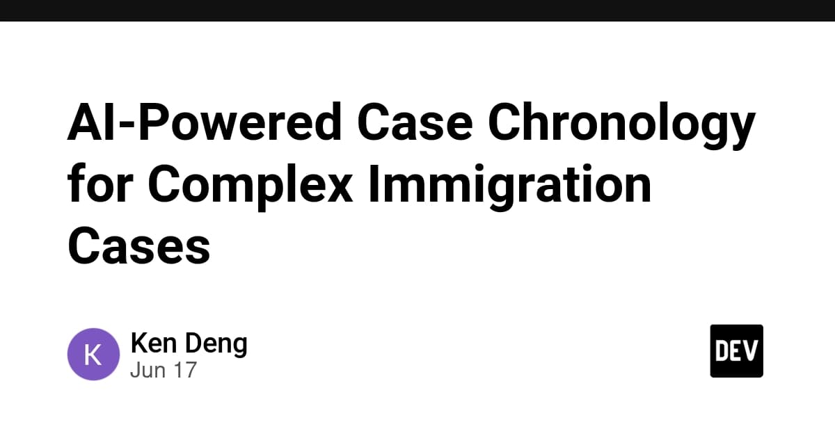 AI-Powered Case Chronology for Complex Immigration Cases